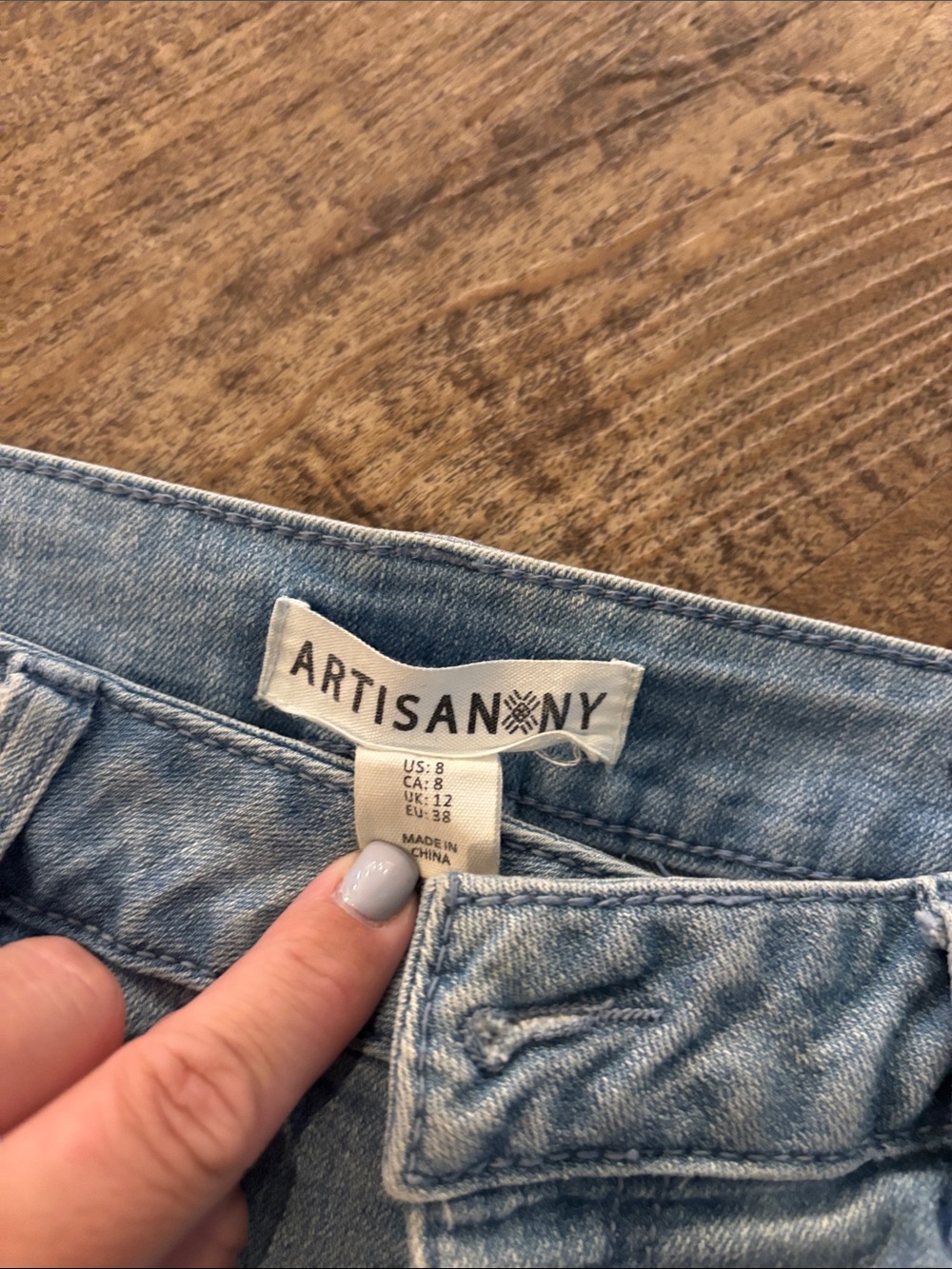Artisan Light Blue Embroidered Denim Shorts - Picture 4 of 5